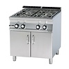 RM GASTRO Gas Water Cooker with 4 Burners and Cupboard, 28 kW