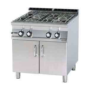 RM GASTRO Gas Water Cooker with 4 Burners and Cupboard, 28 kW RM GASTRO Gas Water Cooker with 4 Burners and Cupboard, 28 kW