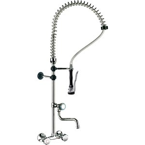 RedFox Wall Mounted Pre-Rinse Faucet with Spout, Height 1100 mm