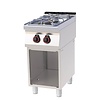 RedFox Gas Cooker with 2 Burners and Open Cupboard, 12 kW RedFox Gas Cooker with 2 Burners and Open Cupboard, 12 kW