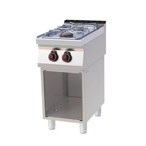 RedFox Gas Cooker with 2 Burners and Open Cupboard, 9,5 kW