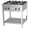 RedFox Gas Cooker with 4 Burners with Open Base, 21,5 kW RedFox Gas Cooker with 4 Burners with Open Base, 21,5 kW