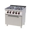 RedFox Gas Cooker with 4 Burners and Electric Oven GN 2/1, 33,3 kW RedFox Gas Cooker with 4 Burners and Electric Oven GN 2/1, 33,3 kW