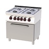 RedFox Gas Cooker with 4 Burners and Electric Oven GN 1/1, 24,63kW RedFox Gas Cooker with 4 Burners and Electric Oven GN 1/1, 24,63kW