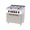 RedFox Gas Cooker with 4 Burners and Electric Oven GN 2/1, 27,8 kW RedFox Gas Cooker with 4 Burners and Electric Oven GN 2/1, 27,8 kW