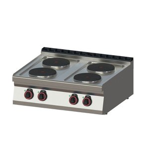 RedFox Countertop Electric Cooker with 4 Round Hot Plates and 6-Step Adjustment, 10,4 kW RedFox Countertop Electric Cooker with 4 Round Hot Plates and 6-Step Adjustment, 10,4 kW