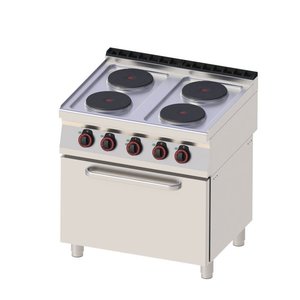 RedFox Electric Cooker with 4 Hot Plates and Electric Convection Oven GN 1/1, 13,53 kW RedFox Electric Cooker with 4 Hot Plates and Electric Convection Oven GN 1/1, 13,53 kW