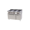 RedFox Electric Cooker with 6 Cooking Plates, CupBoard and Electric Oven GN 1/1, 18,73 kW RedFox Electric Cooker with 6 Cooking Plates, CupBoard and Electric Oven GN 1/1, 18,73 kW
