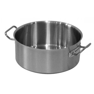 RedFox Wyprzedaż - Garnek niski 4,25 L Ø 240 mm ze stali nierdzewnej