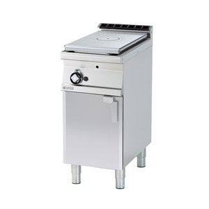 RM GASTRO Cast-Iron Gas Cooker with 1 Hot Plate and Cupboard, 7 kW