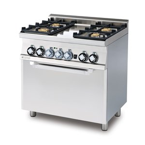 RM GASTRO Gas Cooker with 4 Burners and Electric Oven, 21,05 kW RM GASTRO Gas Cooker with 4 Burners and Electric Oven, 21,05 kW