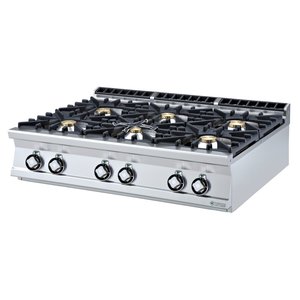 RM GASTRO Countertop Gas Cooker with 6 Burners, 46 kW RM GASTRO Countertop Gas Cooker with 6 Burners, 46 kW