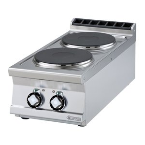 RM GASTRO Countertop Electric Cooker with 2 Round Hot Plates, 7 kW RM GASTRO Countertop Electric Cooker with 2 Round Hot Plates, 7 kW
