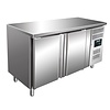 Saro Double Door Freezer Table 205 L, from -10 °C to -20 °C, Side-Mounted Compressor