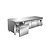 Saro Refrigerated Table with 3 Drawers 317 L, from -2 °C to 8 °C, Side-Mounted Compressor