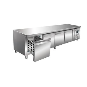 Saro Refrigerated Table with 4 Drawers 420 L, from -2 °C to 8 °C, Side-Mounted Compressor Saro Refrigerated Table with 4 Drawers 420 L, from -2 °C to 8 °C, Side-Mounted Compressor