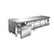 Saro Refrigerated Table with 4 Drawers 420 L, from -2 °C to 8 °C, Side-Mounted Compressor