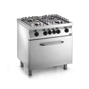 Saro Gas Cooker with 4 Burners and Electric Oven GN 2/1