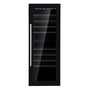 Saro Chłodziarka na wino 1-drzwiowa, 379 L, 154 butelki, od 5 °C do 22 °C, drzwi uchylne, czarna Saro Chłodziarka na wino 1-drzwiowa, 379 L, 154 butelki, od 5 °C do 22 °C, drzwi uchylne, czarna