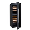 Saro 1-Door Wine Cooler 191 L, 77 Bottles, from 5 °C to 22 °C, Hinged Door, Black