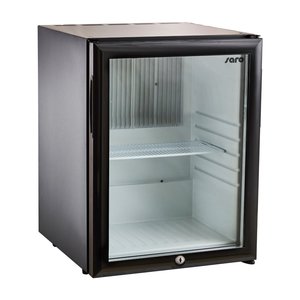 Saro Minibar 28 L, 650W, od 5 do 14 °C z przeszklonymi drzwiami, czarny Saro Minibar 28 L, 650W, od 5 do 14 °C z przeszklonymi drzwiami, czarny