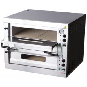 RedFox Double Deck Electric Pizza Oven 9,6 kW, 8 x Ø 33 cm RedFox Double Deck Electric Pizza Oven 9,6 kW, 8 x Ø 33 cm