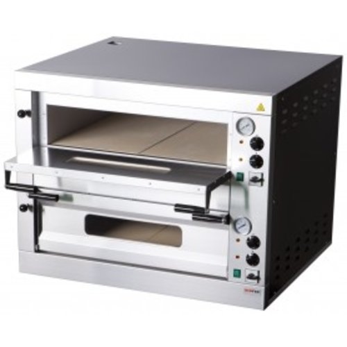 RedFox Double Deck Electric Pizza Oven 9,6 kW, 8 x Ø 33 cm RedFox Double Deck Electric Pizza Oven 9,6 kW, 8 x Ø 33 cm