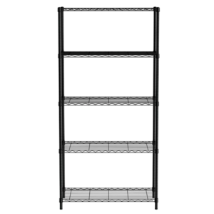 Hendi 5-shelf rack, black, powder coated Hendi 5-shelf rack, black, powder coated