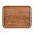 Cambro Laminate Rectangular Canteen Tray 430 x 330 mm Brown