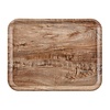 Cambro Laminate Rectangular Canteen Tray 430 x 330 mm Brown