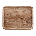 Cambro Laminate Rectangular Canteen Tray 430 x 330 mm Brown