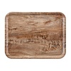 Cambro Laminate Rectangular Canteen Tray 460 x 360 mm Brown