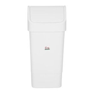 Scot Young 50 L White Polypropylene Swing Bin, Tilt Lid Scot Young 50 L White Polypropylene Swing Bin, Tilt Lid