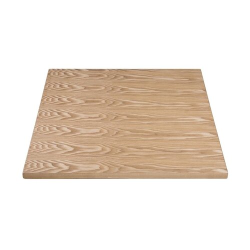 Bolero Pre-drilled Square Table Top Natural Ash Veneer 700mm Bolero Pre-drilled Square Table Top Natural Ash Veneer 700mm