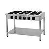 Resto Quality Kuchnia gazowa 6 palnikowa na podstawie otwartej 42 kW
