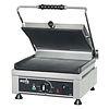Potis Grill kontaktowy pojedyńczy, żeliwny, elektryczny 1/2 gładka 1/2 ryflowana, 2,5 kW, 230/400V, 410x500x(h)300 mm