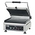 Potis Grill kontaktowy pojedyńczy, żeliwny, elektryczny 1/2 gładka 1/2 ryflowana, 2,5 kW, 230/400V, 410x500x(h)300 mm