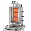 Potis Kebab gazowy 3 palniki, wsad 40 kg, 10,5 kW, 550x510x(h)920 mm z tacą na tłuszcz o wym. 500x500 mm
