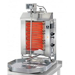 Potis Kebab elektryczny,jedna strefa grzewcza, wsad 7 kg, 230V, 3,9 kW, 450x500x(h)795 mm z tacą na tłuszcz o wym. 500x350 mm Potis Kebab elektryczny,jedna strefa grzewcza, wsad 7 kg, 230V, 3,9 kW, 450x500x(h)795 mm z tacą na tłuszcz o wym. 500x350 mm