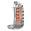 Potis Kebab gazowy 4 palniki, wsad 30 kg, 7 kW, 500x395x(h)920 mm z tacą na tłuszcz o wym. 500x500 mm
