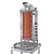 Potis Kebab elektryczny, 3 palniki, wsad 70 kg, 400V, 9 kW, 500x450x(h)1120 mm z tacą na tłuszcz o wym. 500x500 mm