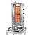 Potis Kebab gazowy 4 palniki, wsad 70 kg, 14 kW, 550x510x(h)1030 mm z tacą na tłuszcz o wym. 550x550 mm