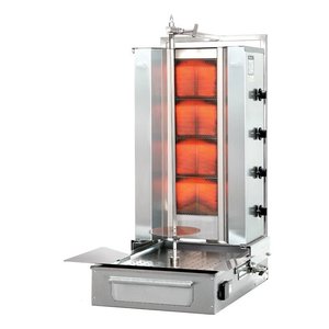 Potis Kebab gazowy 4 palniki, wsad 70 kg, 14 kW,629x760x(h)1040 mm Potis Kebab gazowy 4 palniki, wsad 70 kg, 14 kW,629x760x(h)1040 mm