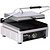 Potis Grill kontaktowy pojedyńczy, żeliwny, elektryczny, ryflowany, 3 kW, 230 V, 510x500x(h)300 mm