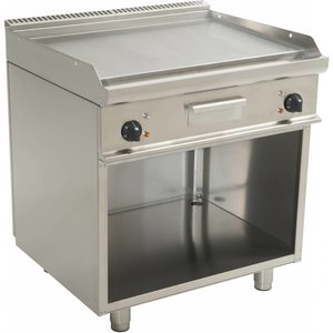 Saro Elektryczna płyta grillowa 790 x 530 mm, gładka, 2 strefy grzewcze, 10,8 kW, 400V na podstawie półotwartej Saro Elektryczna płyta grillowa 790 x 530 mm, gładka, 2 strefy grzewcze, 10,8 kW, 400V na podstawie półotwartej