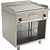 Saro Electric Griddle 790 x 530 mm, Smooth, 2 Heating Zones, 10,8 kW, 400V on Half-Open Base