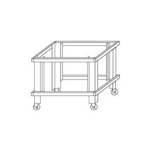 Moretti Forni Podstawa ze stali na kołach, H - 800 mm, MORETTI FORNI Moretti Forni Podstawa ze stali na kołach, H - 800 mm, MORETTI FORNI