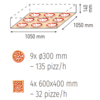 Moretti Forni Piec 1-komorowy do pizzy, elektryczny 11,6 kW, sterowanie elektroniczne, 1320x1400x370 mm, 9xØ300 mm, MORETTI FORNI