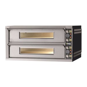 Moretti Forni Piec 2-komorowy do pizzy, elektryczny 23,2 kW, manualny, 1320x1400x660 mm, 18xØ300 mm, MORETTI FORNI Moretti Forni Piec 2-komorowy do pizzy, elektryczny 23,2 kW, manualny, 1320x1400x660 mm, 18xØ300 mm, MORETTI FORNI