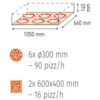 Moretti Forni Piec 2-komorowy do pizzy, elektryczny 16,4 kW, sterowanie elektroniczne, 1320x1000x660 mm, 12xØ300 mm, MORETTI FORNI